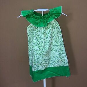 Modest Goddess Green Flower Sheath Dress 5
